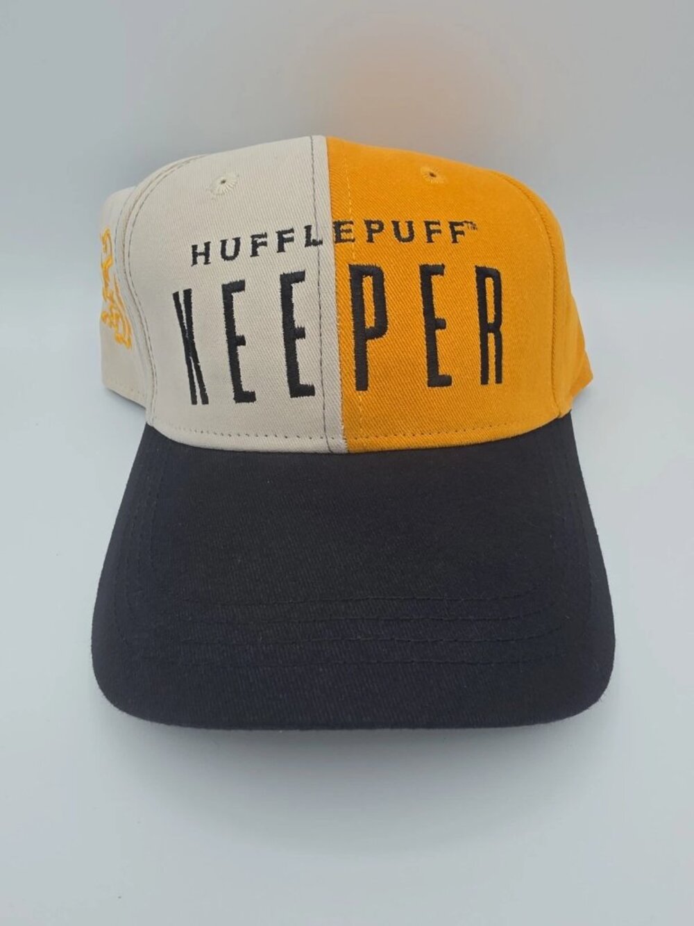 Harry Potter Hufflepuff Keeper Strap Back Hat Universal Studios Wizard World NWT